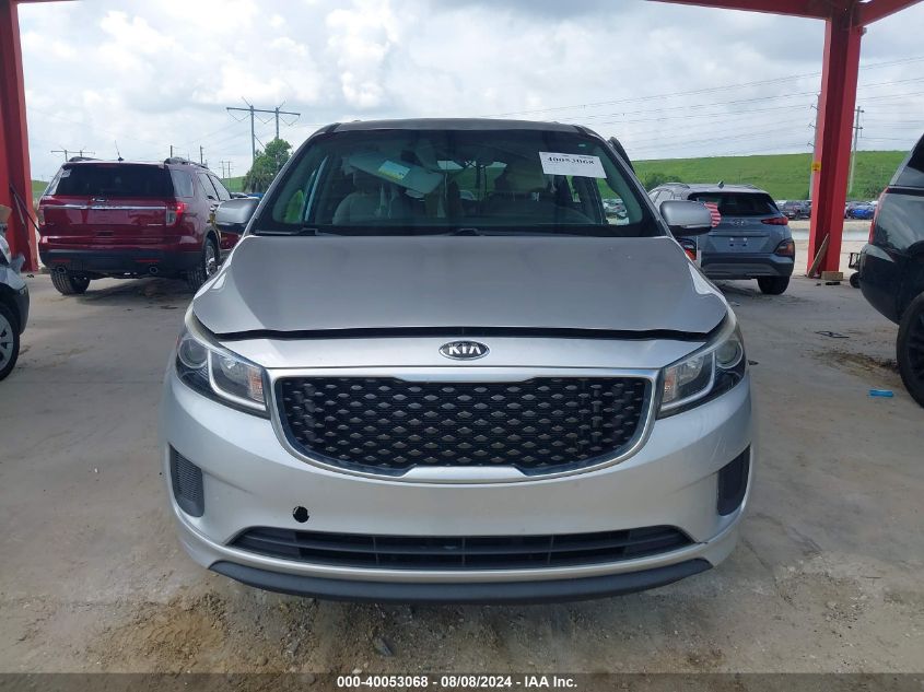 2015 Kia Sedona Lx VIN: KNDMB5C11F6017683 Lot: 40053068