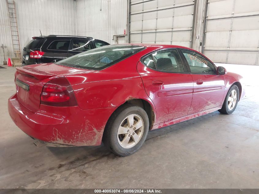 2008 Pontiac Grand Prix VIN: 2G2WP552581106011 Lot: 40053074