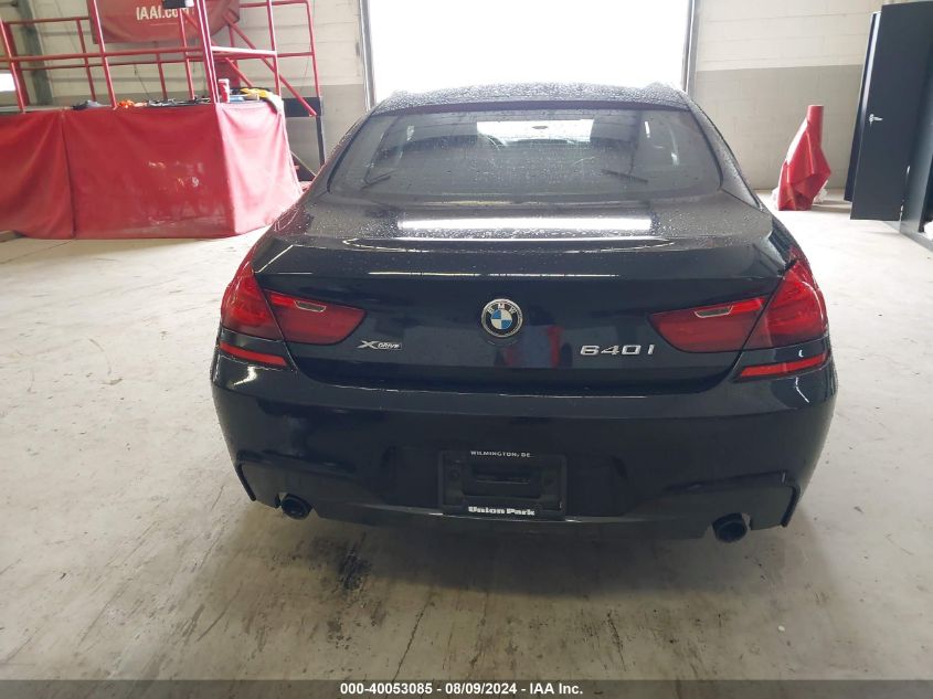 2014 BMW 640I Gran Coupe xDrive VIN: WBA6B8C5XED452721 Lot: 40053085