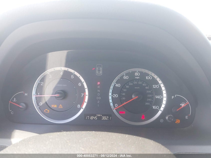 2009 Honda Accord 2.4 Lx VIN: 1HGCP26349A094592 Lot: 40053271