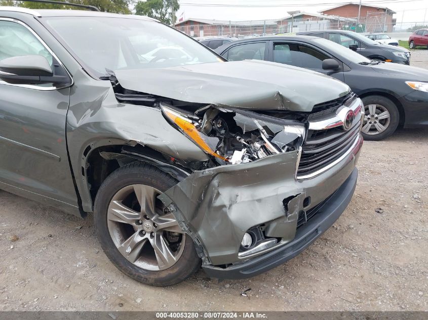 2015 Toyota Highlander Limited/Ltd Platinum VIN: 5TDDKRFHXFS139975 Lot: 40053280