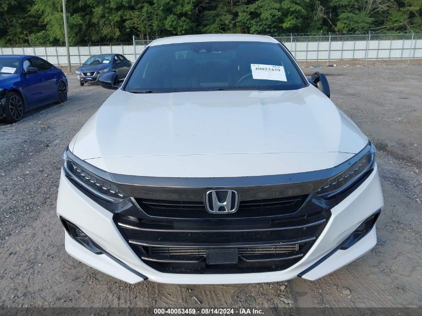 2022 Honda Accord Sport VIN: 1HGCV1F33NA069001 Lot: 40053459