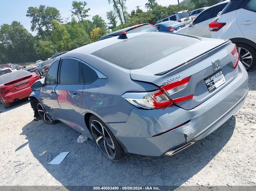 VIN 1HGCV1F36NA047705 2022 HONDA ACCORD SPORT