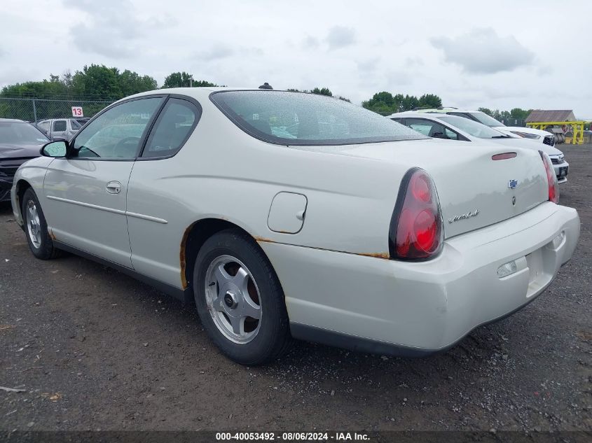 2G1WW12E839233022 | 2003 CHEVROLET MONTE CARLO