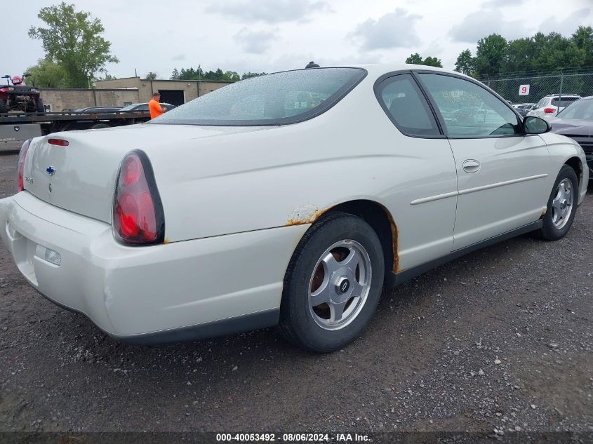 2G1WW12E839233022 | 2003 CHEVROLET MONTE CARLO