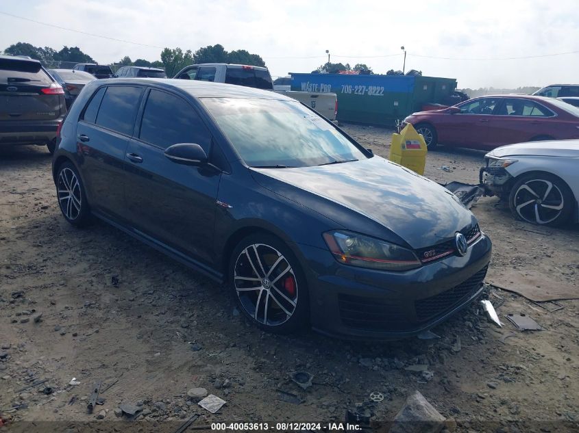 VIN 3VW447AU9HM047579 2017 Volkswagen Golf Gti, Aut... no.1