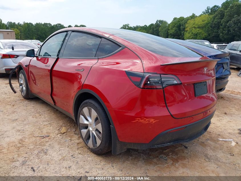 2023 Tesla Model Y Awd/Long Range Dual Motor All-Wheel Drive VIN: 7SAYGDEE3PA158807 Lot: 40053775