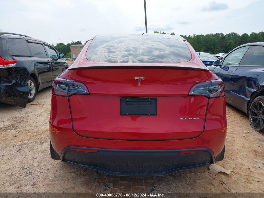 2023 Tesla Model Y Awd/Long Range Dual Motor All-Wheel Drive VIN: 7SAYGDEE3PA158807 Lot: 40053775