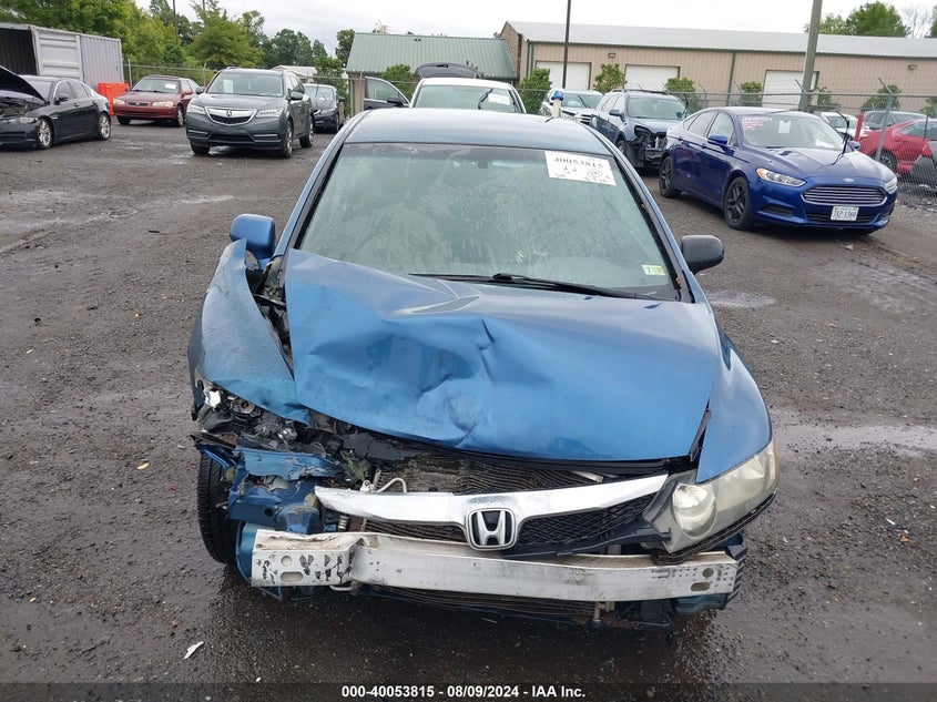 2009 Honda Civic Lx VIN: 2HGFA16579H520562 Lot: 40053815