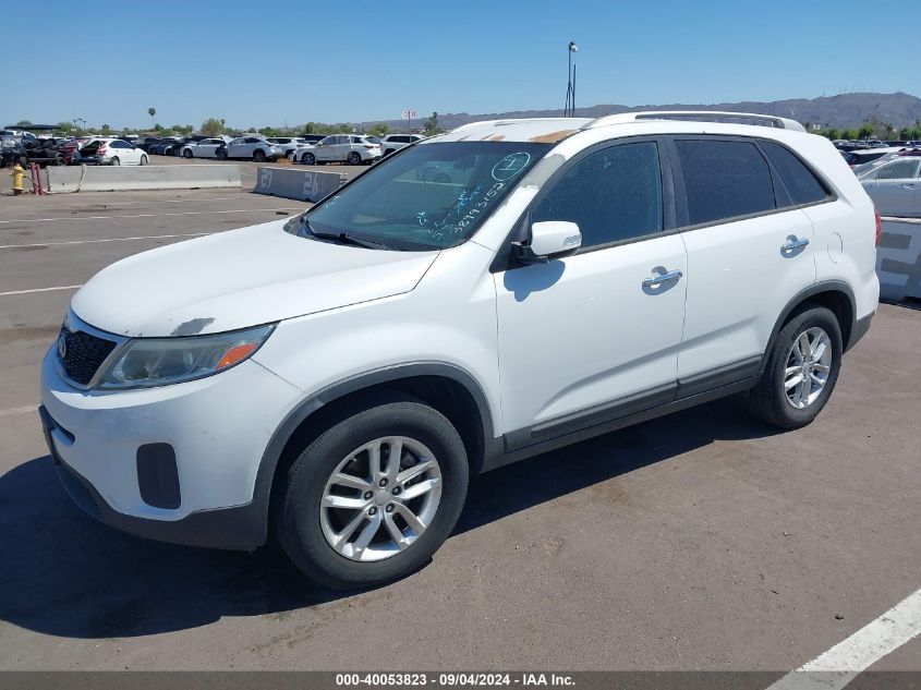 VIN 5XYKT4A77FG620575 2015 KIA Sorento, Lx V6 no.2