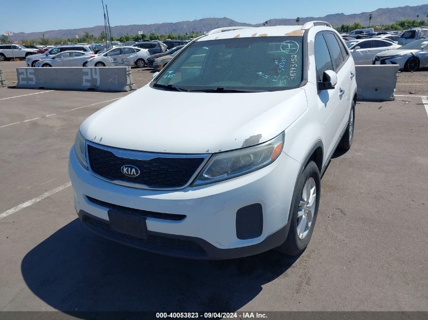 2015 Kia Sorento Lx V6 VIN: 5XYKT4A77FG620575 Lot: 40053823