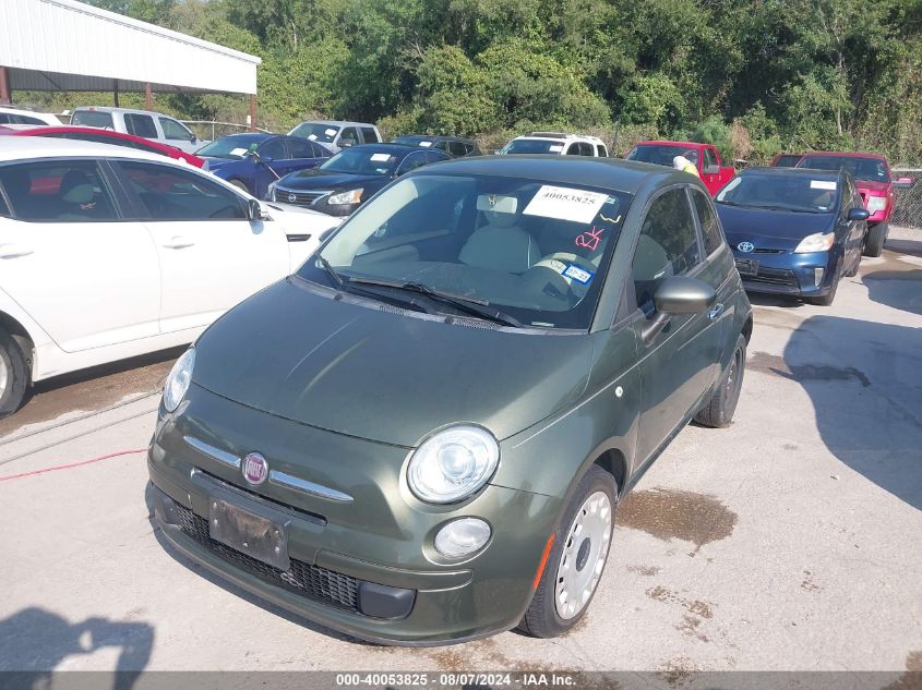 2012 Fiat 500 Pop VIN: 3C3CFFAR7CT380087 Lot: 40053825