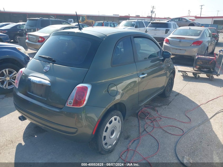 2012 Fiat 500 Pop VIN: 3C3CFFAR7CT380087 Lot: 40053825