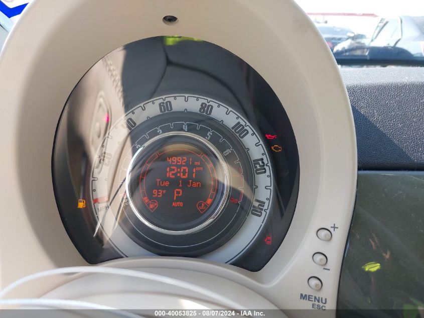 2012 Fiat 500 Pop VIN: 3C3CFFAR7CT380087 Lot: 40053825