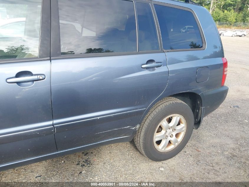 2003 Toyota Highlander Limited VIN: JTEHF21A330121366 Lot: 40053901