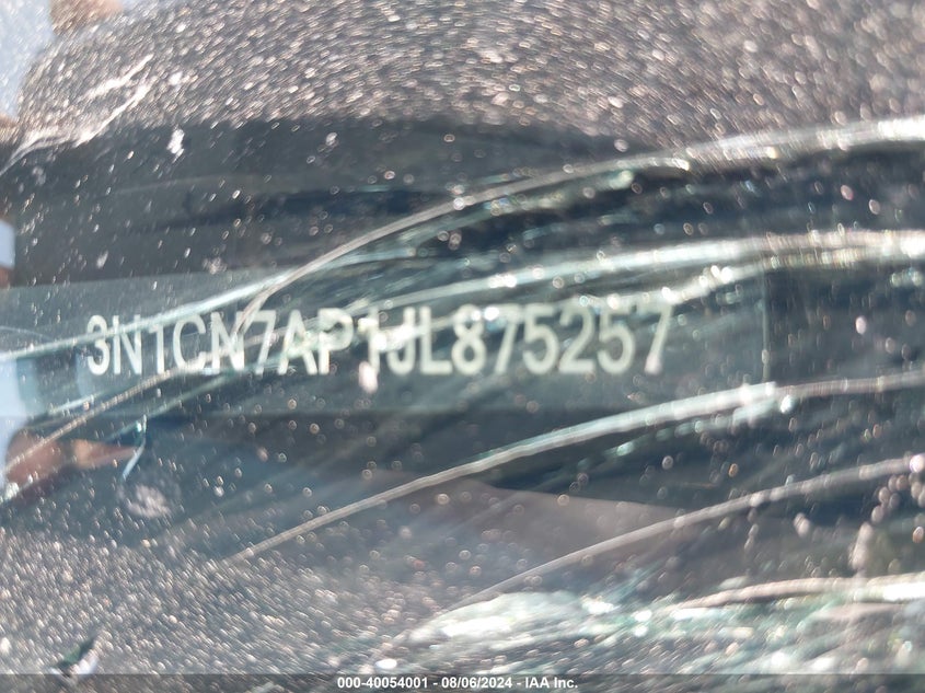 2018 Nissan Versa 1.6 Sv VIN: 3N1CN7AP1JL875257 Lot: 40054001