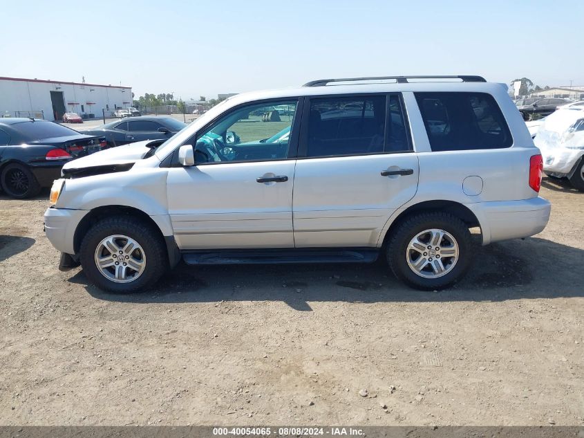 2003 Honda Pilot Ex-L VIN: 2HKYF18573H563755 Lot: 40054065