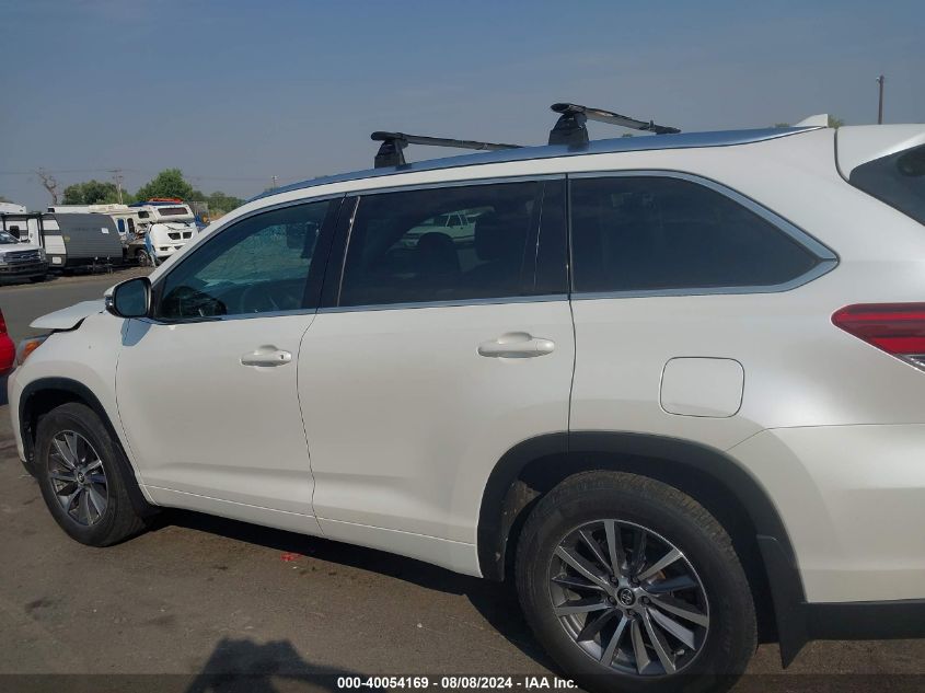 2017 Toyota Highlander Xle VIN: 5TDJZRFH2HS427507 Lot: 40054169