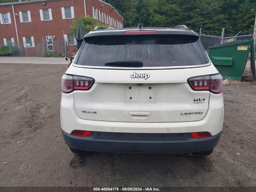 2018 Jeep Compass Limited 4X4 VIN: 3C4NJDCB1JT336896 Lot: 40054178