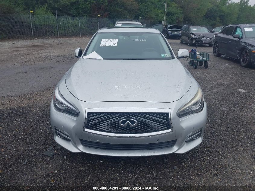 2014 Infiniti Q50 Premium/Sport VIN: JN1BV7AR4EM705709 Lot: 40054201