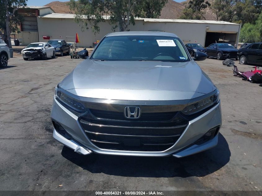 2021 Honda Accord Sport Special Edition VIN: 1HGCV1F48MA124288 Lot: 40054321