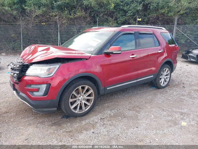 1FM5K8F86GGC48939 2016 FORD EXPLORER - Image 2