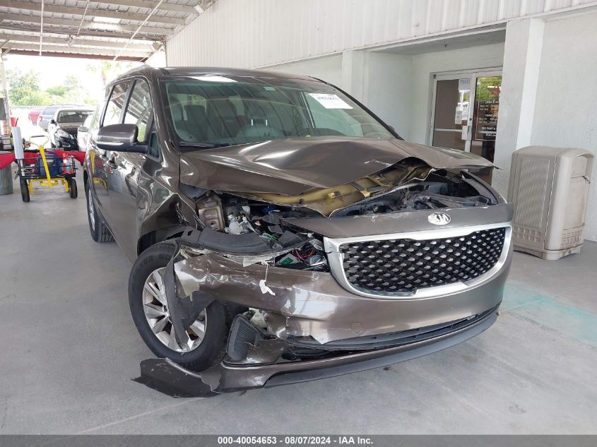 2015 Kia Sedona Lx VIN: KNDMB5C16F6037217 Lot: 40054653