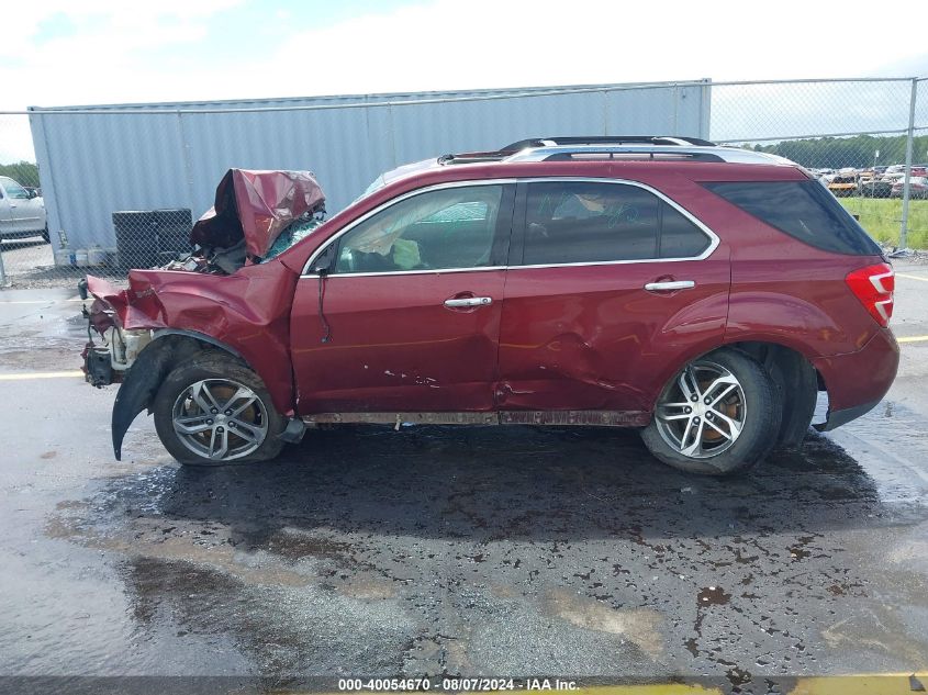 2016 Chevrolet Equinox Ltz VIN: 2GNALDEK2G6186940 Lot: 40054670