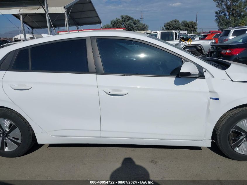 2019 Hyundai Ioniq Hybrid Blue VIN: KMHC65LC0KU110486 Lot: 40054722