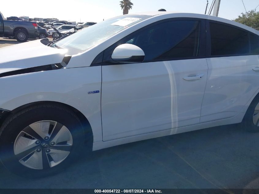 2019 Hyundai Ioniq Hybrid Blue VIN: KMHC65LC0KU110486 Lot: 40054722