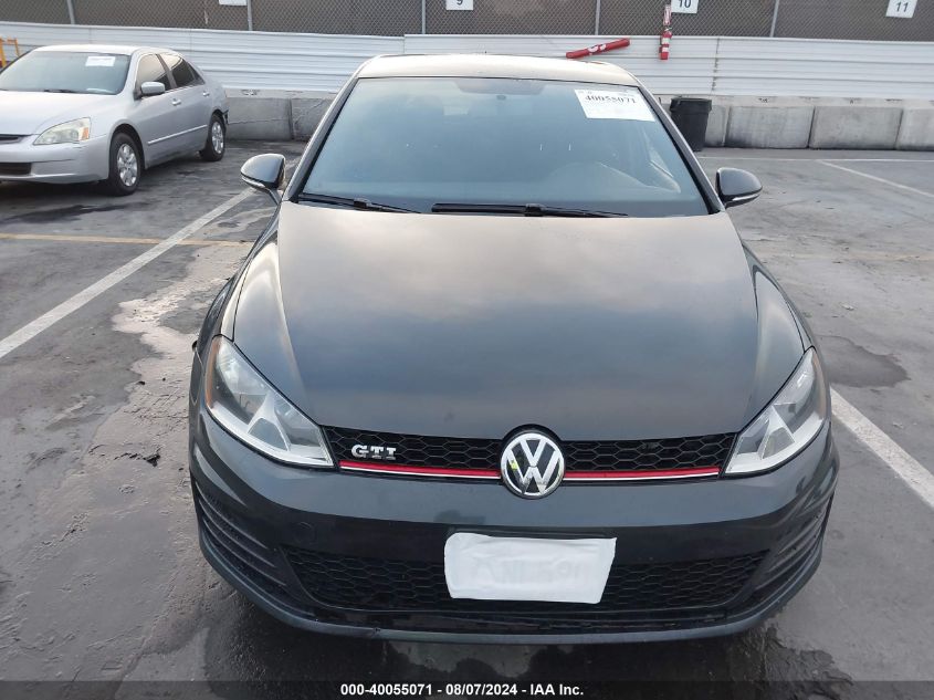 2016 Volkswagen Golf Gti S 4-Door VIN: 3VW4T7AU3GM046042 Lot: 40055071