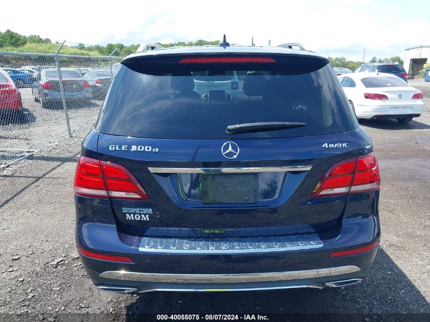 2016 Mercedes-Benz Gle 300D 4Matic VIN: 4JGDA0EB7GA733462 Lot: 40055075