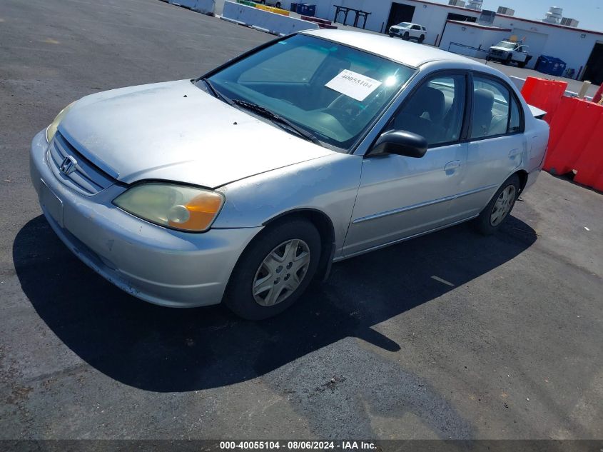 2003 Honda Civic Lx VIN: 2HGES16553H624855 Lot: 40055104