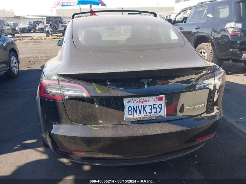 2020 Tesla Model 3 Performance Dual Motor All-Wheel Drive VIN: 5YJ3E1EC9LF640799 Lot: 40055214