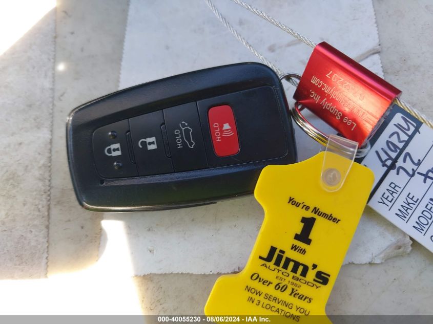 2022 Toyota Rav4 Xle/Xle Premium VIN: 2T3W1RFV1NC191656 Lot: 40055230