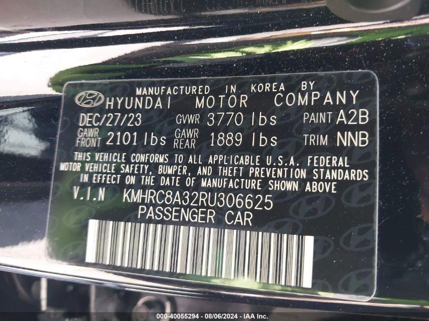 KMHRC8A32RU306625 2024 Hyundai Venue Sel/Limited