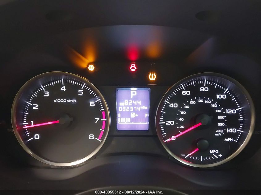 2015 Subaru Impreza Sport VIN: JF1GPAU67FH319443 Lot: 40055312