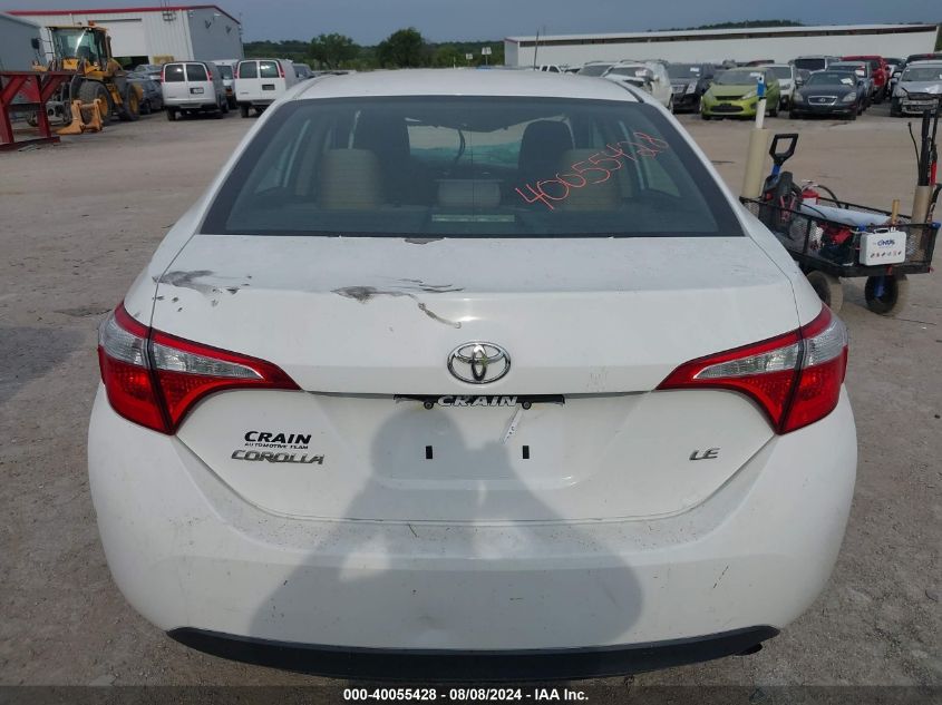 2015 Toyota Corolla L/Le/Le Pls/Prm/S/S Pls VIN: 5YFBURHE0FP348641 Lot: 40055428