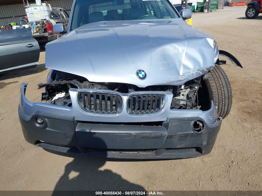 2004 BMW X3 3.0I VIN: WBXPA934X4WC33326 Lot: 40055430