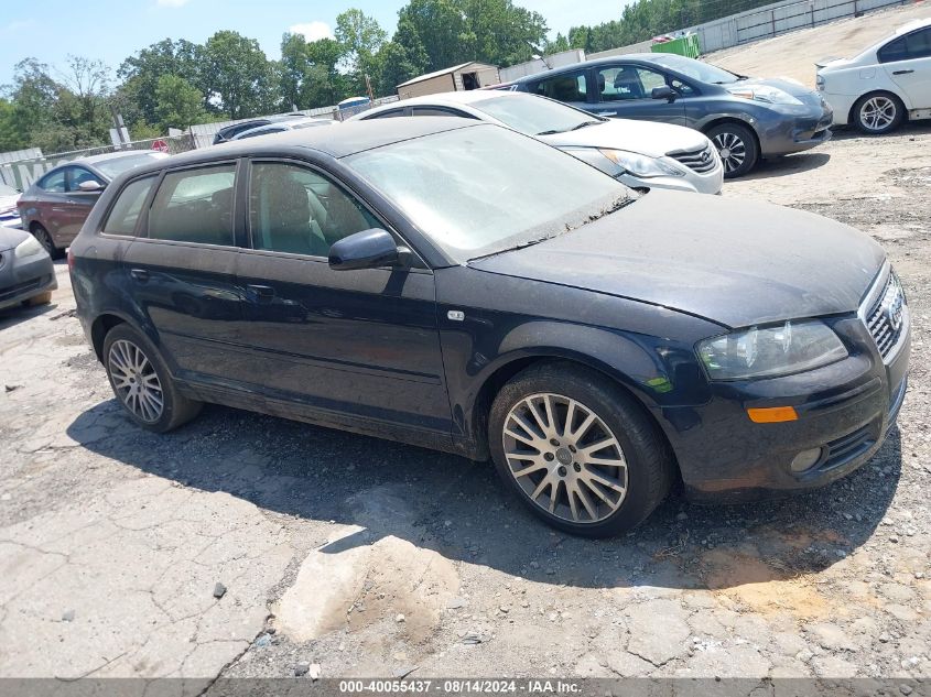 2008 Audi A3 2.0T VIN: WAUNF78P58A055237 Lot: 40055437