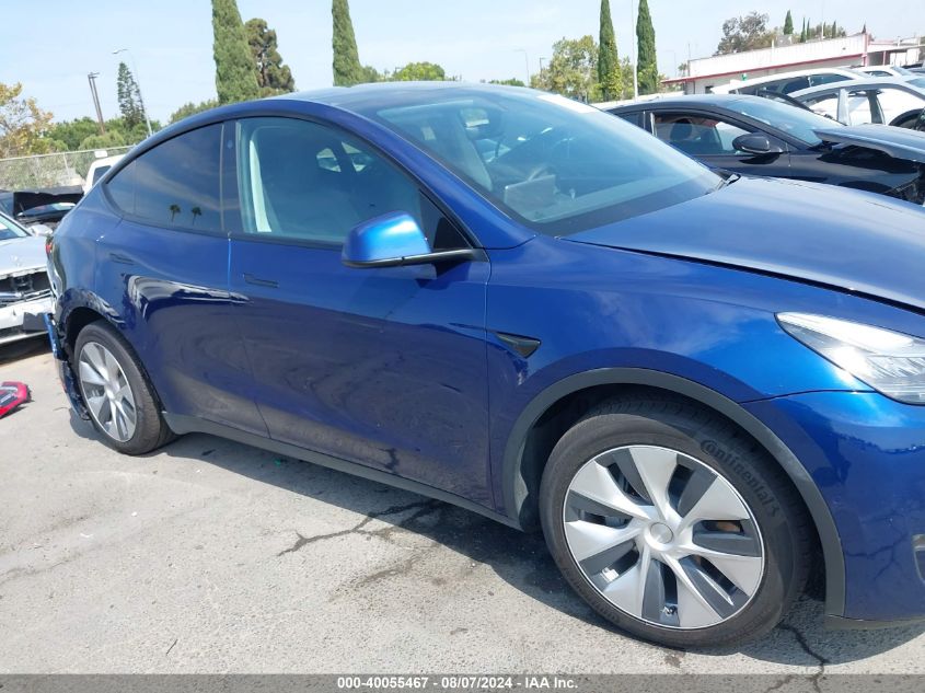 2021 Tesla Model Y Long Range Dual Motor All-Wheel Drive VIN: 5YJYGDEE9MF070985 Lot: 40055467