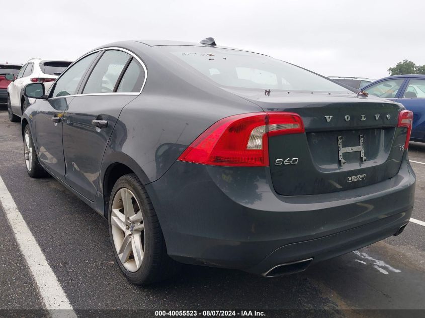 2014 Volvo S60 T5 VIN: YV1612FS3E2275735 Lot: 40055523