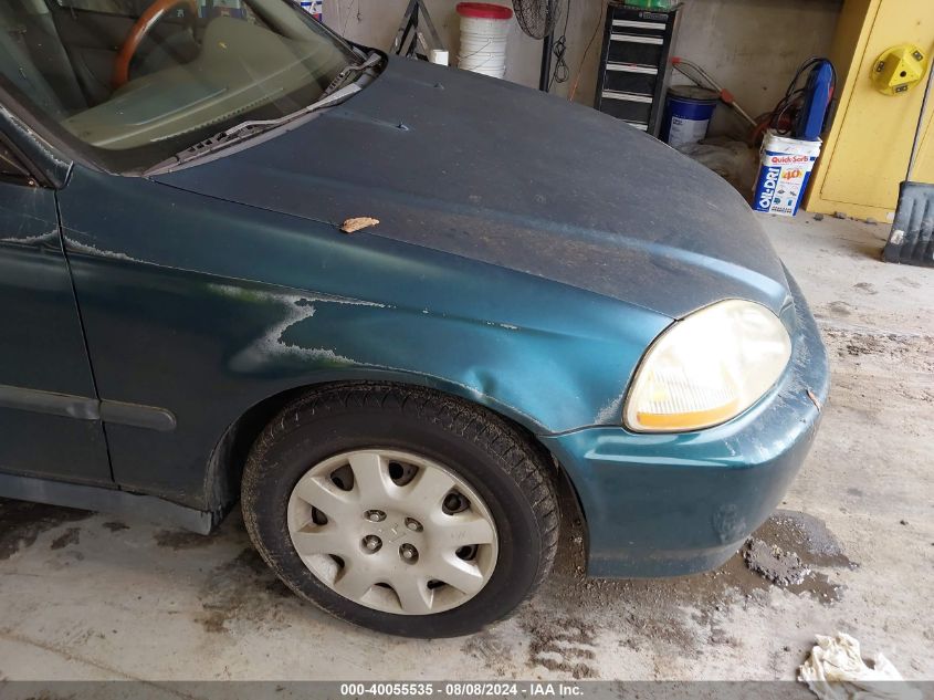 1998 Honda Civic Dx VIN: 2HGEJ6620WH555017 Lot: 40055535