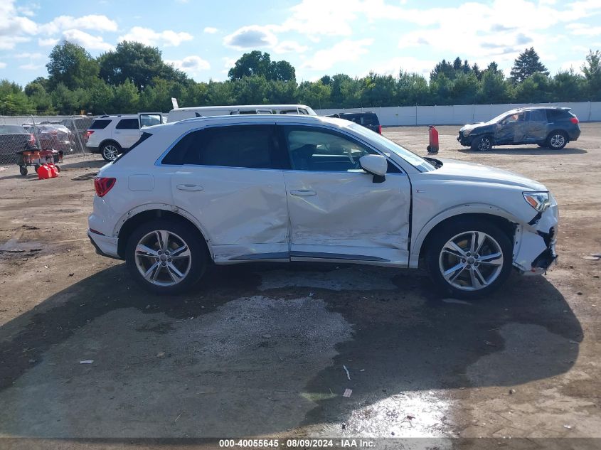 2020 Audi Q3 Premium Plus 45 Tfsi S Line Quattro Tiptronic VIN: WA1EECF39L1029354 Lot: 40055645