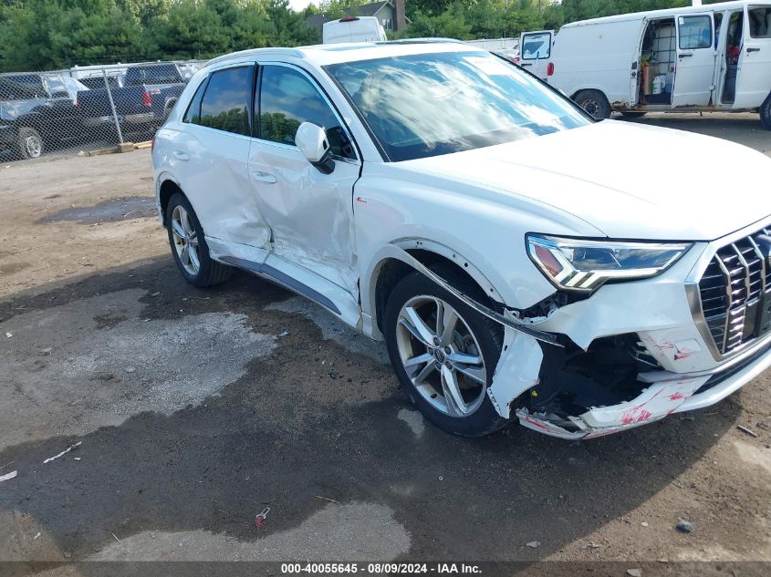 2020 Audi Q3 Premium Plus 45 Tfsi S Line Quattro Tiptronic VIN: WA1EECF39L1029354 Lot: 40055645