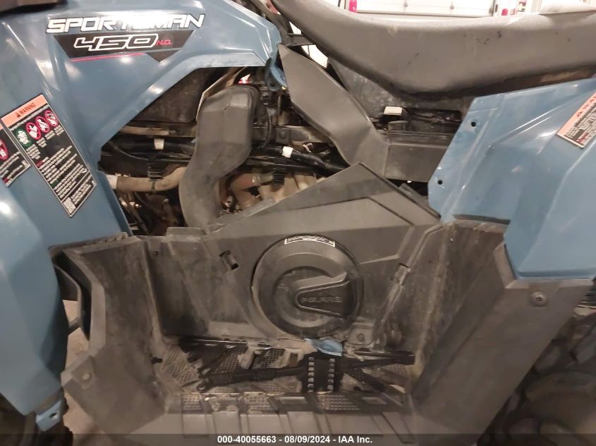 2021 Polaris Sportsman 450 H.o. VIN: 4XASEA501MA730483 Lot: 40055663