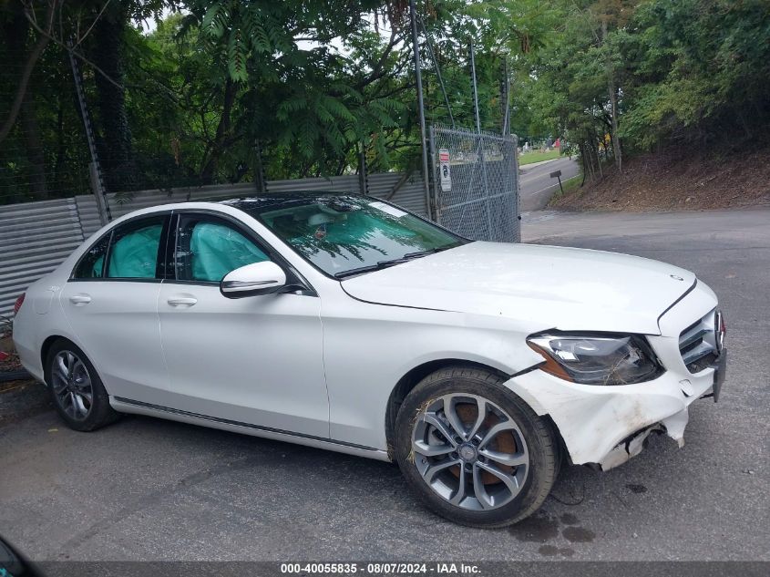 2016 Mercedes-Benz C 300 4Matic VIN: 55SWF4KBXGU142784 Lot: 40055835