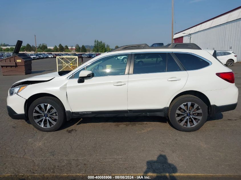 4S4BSALC2F3296186 2015 Subaru Outback 2.5I Limited