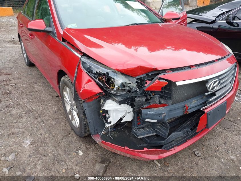 2017 Hyundai Sonata Se VIN: 5NPE24AF9HH477423 Lot: 40055934