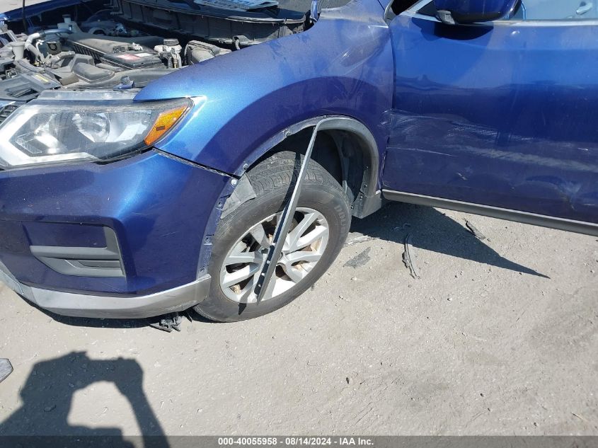 2017 Nissan Rogue Sv VIN: KNMAT2MT1HP543081 Lot: 40055958